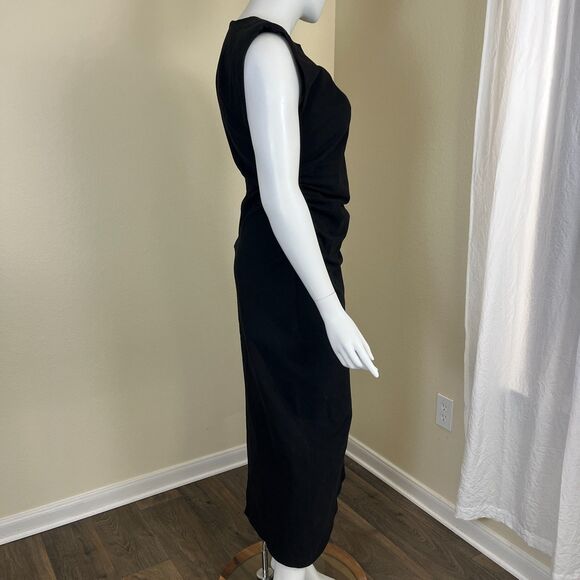 Modern Citizen Women Size 1X Black Cambria Structured Corduroy Maxi Dress Modern - Picture 14 of 17